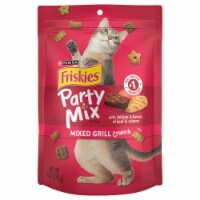 Friskies® Party Mix Mixed Grill Crunch Cat Treats Perspective: Main