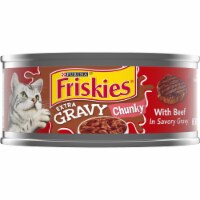 Friskies Extra Gravy with Beef Chunky Wet Cat Food Perspective: Main