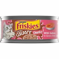 Friskies Extra Gravy Chunky with Salmon in Savory Gravy Perspective: Main