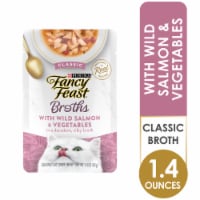Fancy Feast® Classic Broths with Wild Salmon & Vegetables Wet Cat Food Pouch