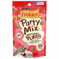 Friskies Party Mix Natural Yums with Real Salmon Cat Treats Perspective: Main