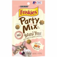 Friskies Party Mix Natural Yums with Real Salmon Cat Treats Perspective: Main