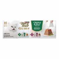 Purina® Fancy Feast® Gems® Chicken & Beef Mousee Pates with Gravy Wet Cat Food Single-Serve Packs Perspective: Main