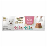 Purina® Fancy Feast® Gems® Salmon & Tuna Mousse Pates with Gravy Wet Cat Food Single-Serve Packs Perspective: Main