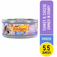 Purina Friskies Shreds Wet Cat Food in Gravy Turkey & Cheese Dinner