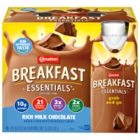 Carnation Breakfast Essentials Ready to Drink Chocolate Protein Shake Multipack Perspective: Main