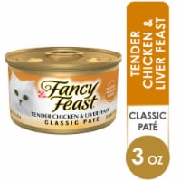 Purina Fancy Feast Classic Pate Wet Cat Food Tender Chicken & Liver Feast Perspective: Main