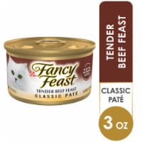 Purina Fancy Feast Classic Pate Wet Cat Food Tender Beef Feast Perspective: Main