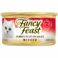Purina Fancy Feast Minced Turkey Feast in Sauce Wet Cat Food Can Perspective: Main