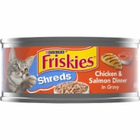 Purina® Friskies® Shreds Chicken & Salmon Dinner in Gravy Wet Cat Food