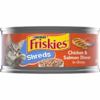 Purina® Friskies® Shreds Chicken & Salmon Dinner in Gravy Wet Cat Food
