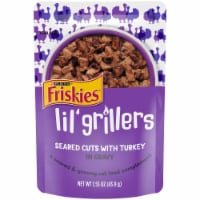 Purina Friskies Lil Grillers Wet Cat Food Complement in Gravy Seared Cuts with Turkey Perspective: Main