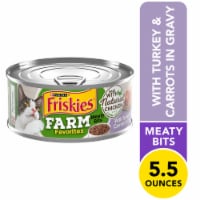 Friskies Farm Favorites Wet Cat Food Meaty Bits in Gravy Turkey & Carrots