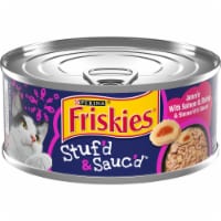 Friskies Stuf'd & Sauc'd Jamm'n with Salmon & Shrimp & Simmer'd in Sauce Adult Wet Cat Food Perspective: Main