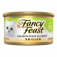 Purina Fancy Feast Grilled Salmon Feast in Gravy Wet Cat Food Can