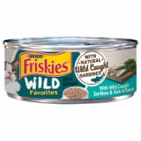Friskies® Wild Favorites Mini Bites with Wild Caught Sardines & Kale in Sauce Wet Cat Food Perspective: Main