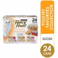 Purina Fancy Feast Poultry Favorites Sliced Wet Cat Food in Gravy Variety Pack Perspective: Main