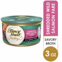 Purina Fancy Feast Medleys Shredded Wet Cat Food Wild Salmon Fare in Savory Broth Perspective: Main