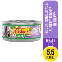 Purina Friskies Indoor Wet Cat Food Meaty Bits Homestyle Turkey Dinner Perspective: Main