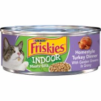 Friskies Indoor Meaty Bits Homestyle Turkey Dinner Adult Wet Cat Food Perspective: Main