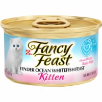 Purina Fancy Feast® Kitten Tender Ocean Whitefish Feast Wet Cat Food Case Sale Perspective: Main