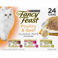 Purina Fancy Feast Classic Pate Poultry & Beef Wet Cat Food Variety Pack Perspective: Main