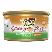 Purina Fancy Feast Gravy Lovers Wet Cat Food Grilled Salmon Feast in Gravy Perspective: Main