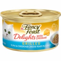 Fancy Feast® Delights Grilled Tuna & Cheddar Cheese Feast Wet Cat Food (24 Pack) Perspective: Main