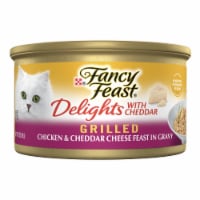 Purina® Fancy Feast® Delights Grilled Chicken & Cheddar Cheese Feast in Gravy Wet Cat Food