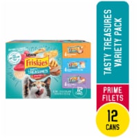 Purina Friskies Tasty Treasures Prime Filets Wet Cat Food Variety Pack Perspective: Main