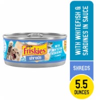 Purina Friskies Shreds Wet Cat Food Whitefish & Sardines in Sauce Perspective: Main