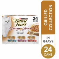 Purina Fancy Feast Gravy Lovers Grilled Wet Cat Food Variety Pack Perspective: Main