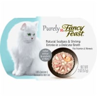 Fancy Feast Purely Natural Sea Bass & Shrimp Adult Wet Cat Food Perspective: Main