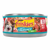 Purina Friskies Tasty Treasures Wet Cat Food Pate Liver & Beef Perspective: Main