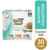 Purina Fancy Feast Seafood Classic Pate Wet Cat Food Variety Pack Perspective: Main