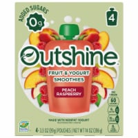 Outshine® Peach Raspberry Fruit & Yogurt Smoothies Perspective: Main