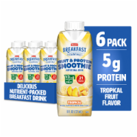 Carnation Breakfast Essentials Smoothie Ready to Drink Tropical Protein Shake Multipack Perspective: Main