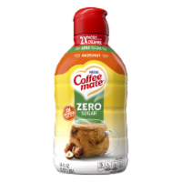 Nestle Coffee Mate Liquid Sugar Free Hazlenut Bottle Perspective: Main