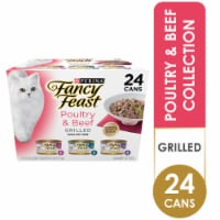 Fancy Feast Poultry & Beef Grilled Collection Wet Cat Food Variety Pack