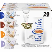 Purina Fancy Feast Broth Collection Wet Cat Food Variety Pack Perspective: Main