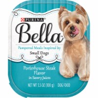 Bella Porterhouse Steak Flavored Wet Dog Food For Small Dogs