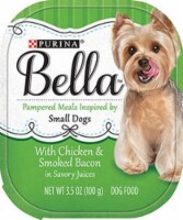 Bella With Chicken & Smoked Bacon Wet Dog Food For Small Dogs Perspective: Main