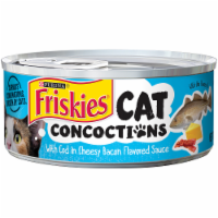 Friskies Cat Concoctions with Cod in Cheesy Bacon Sauce Wet Cat Food Perspective: Main