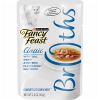 Fancy Feast Broths Classic Tuna Shrimp & Whitefish Cat Complement Perspective: Main