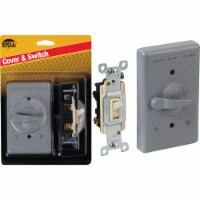 Hubbell Raco 3-Way Switch Cover - Gray