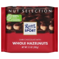 Ritter Sport Dark Chocolate With Whole Hazelnuts Candy Bar