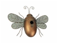 Rustic Metal Honey Bee Bird House Decorative Garden Decor Yard Tree Hanging Home