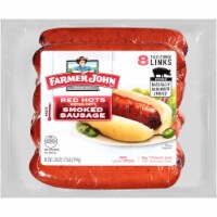 Smithfield Farmer John® Red Hots Extra Hot Smoked Pork Sausage Links Perspective: Main