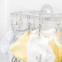 Suction-Cup Laundry Rack, Clear
