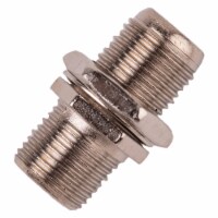 Monster Just Hook It Up Double Female Coax F Adapter 75 Ohm 900 mHz 10 pk - Total Qty: 1;
